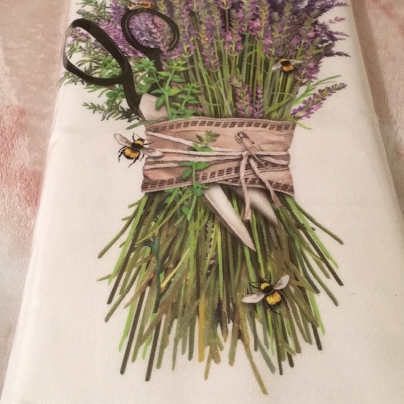 Lavender Bundle Designer Flour Sack Dish Towel NWT - Picture 3 of 12